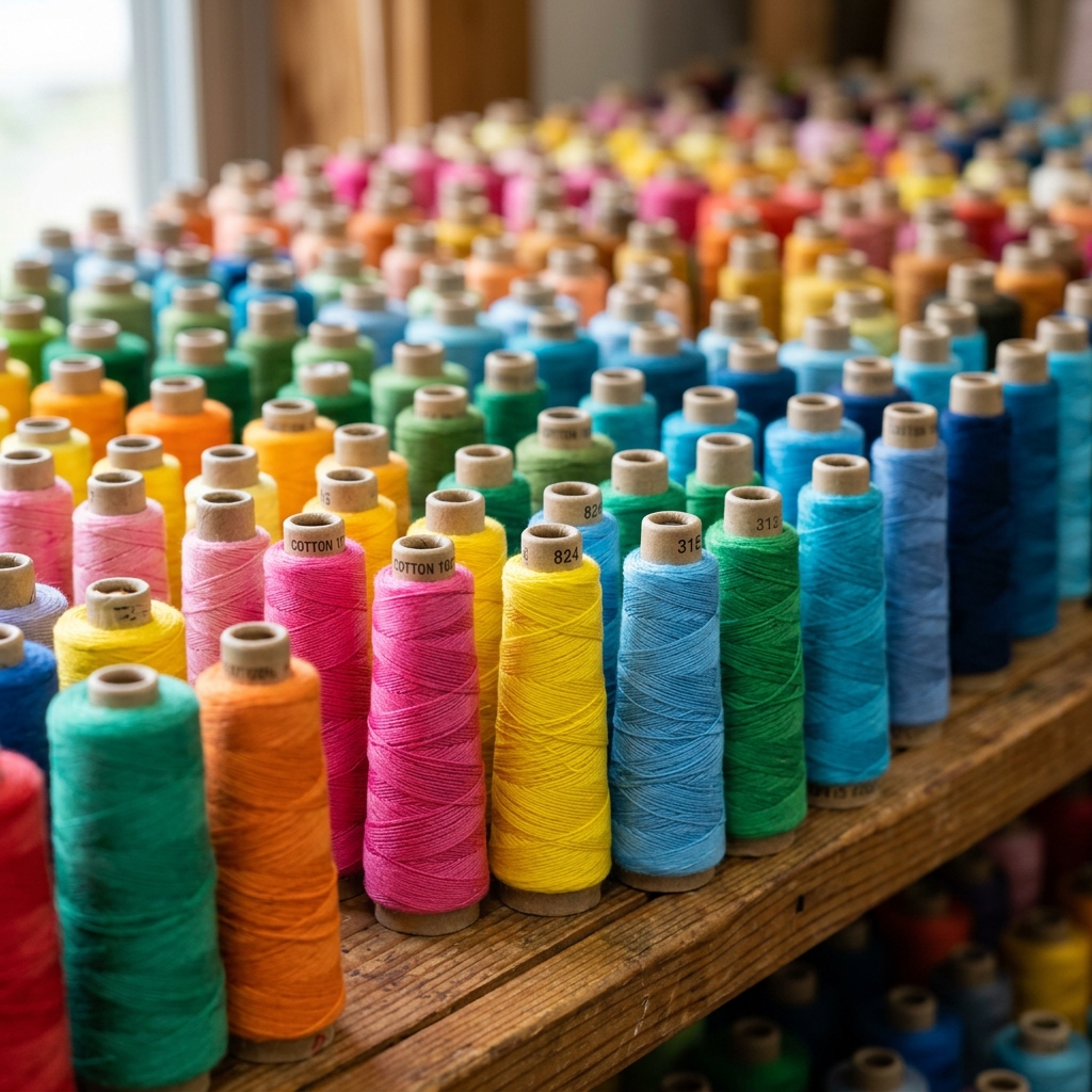 Colorful Yarn Cones