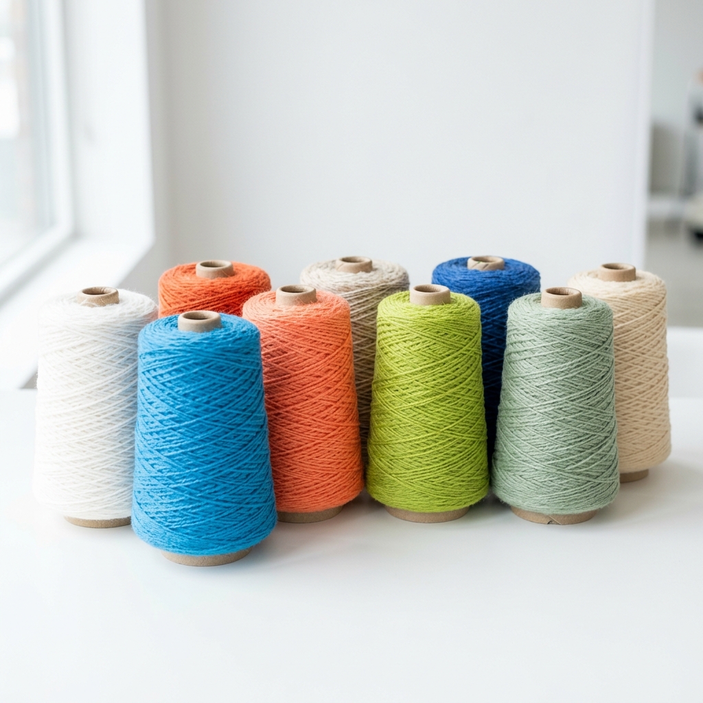 Colorful Yarn Spools